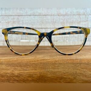 VNTG RALPH LAUREN 514 Women Rectangle Brown Tortoise Eyeglass FRAMES Italy 135